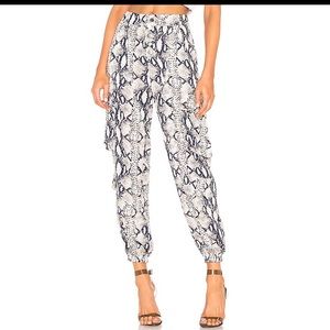 Snake Print Joggers by LIONESS